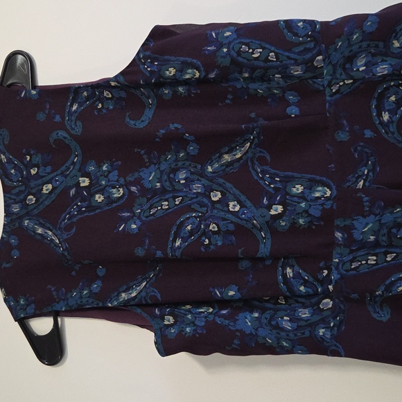 Cabi Treasure Dark Purple and Blue Midi Dress - Picture 10 of 10